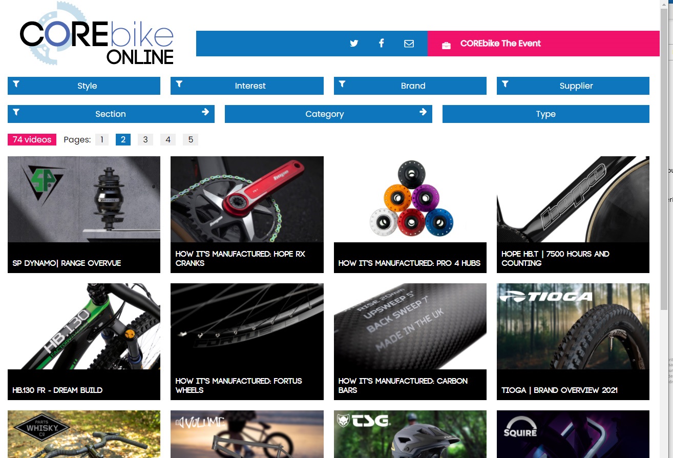 COREbike Online 2021 is live!